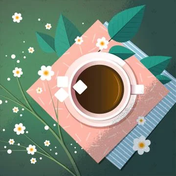 Coffee break illustration Stock Illustration