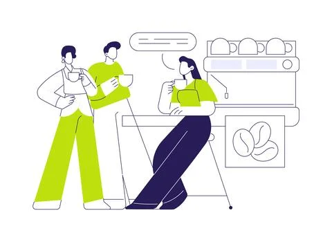 Coffee break isolated cartoon vector illustrations. Ilustración de archivo