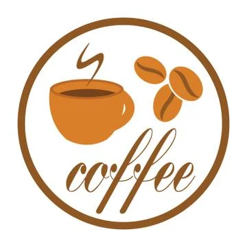 Coffee break label Stock Illustration