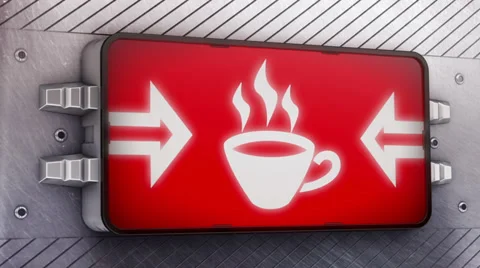 Coffee break. Looping. Stock Footage 34338066