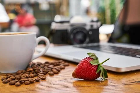 Coffee break in the office Stock Photos
