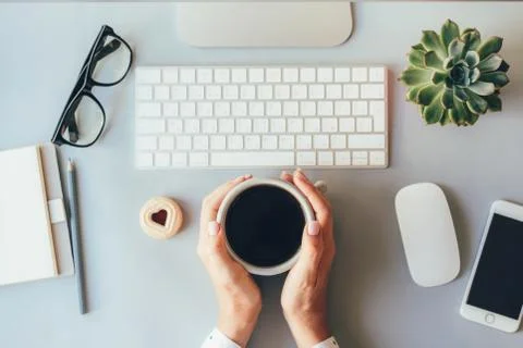 Coffee break in the office Stock Photos