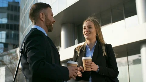 Coffee Break Out of Office Stock-Footage 100067683