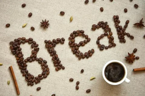 Coffee break poster Stock Photos