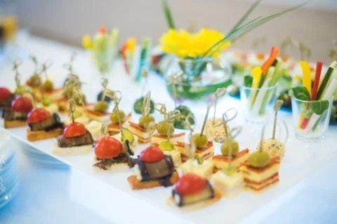 Coffee break prepare for serve guests attending seminar during break time in Stock Photos