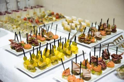 Coffee break prepare for serve guests attending seminar during break time in Stock Photos