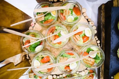 Coffee break prepare for serve guests attending seminar during break time in Stock Photos