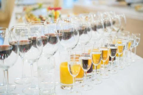 Coffee break prepare for serve guests attending seminar during break time in Stock Photos