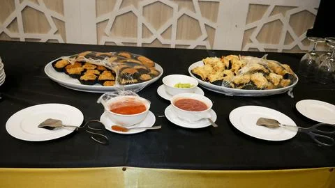 Coffee break snack during meeting or conference Stock Photos