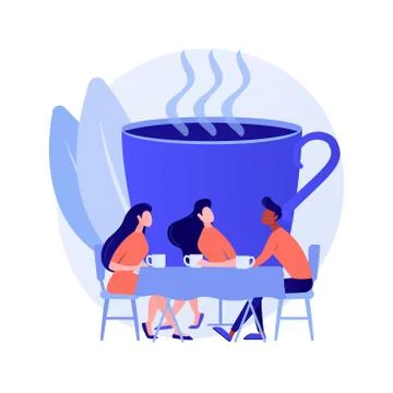Coffee break vector concept metaphor Stock Illustration