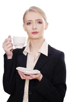 Coffee break at work Stock Photos