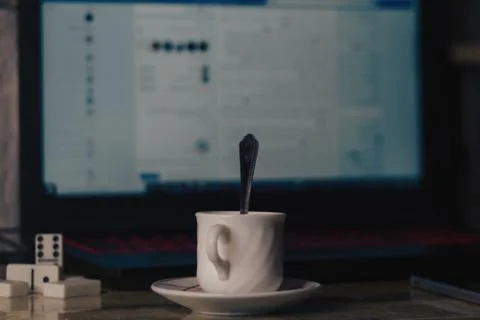 Coffee break at work Stock Photos