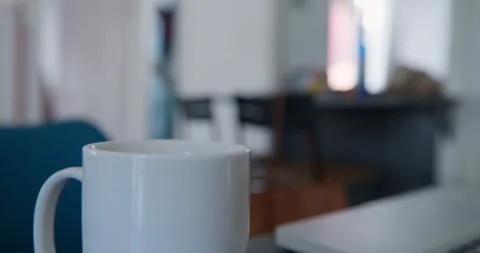 Coffee Break Workspace: Stock Footage 334651917