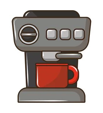 Coffee brew machine Stock Illustration