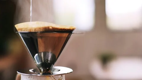 Coffee brewed in close up Video stock 161870215