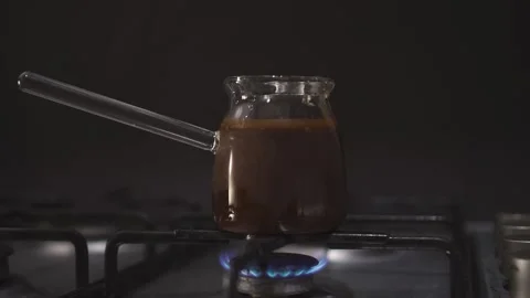 Coffee is brewed in glassware Stock Footage 168750915