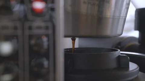 Coffee Brewing at a Cafe Stock Footage 208753398