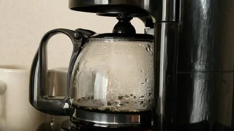 Coffee brewing in coffee maker 스톡 동영상 10836434
