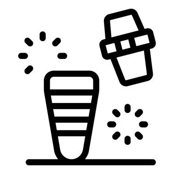 Coffee brewing methods, pour over coffee preparation with dripper and filter Stock Illustration