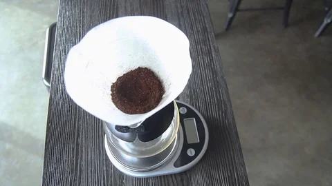 Coffee brewing Pour Over Stock Footage 90467629