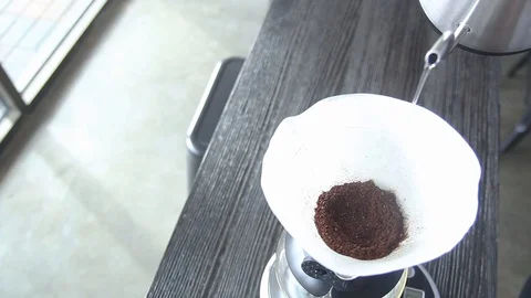 Coffee brewing Pour Over Stock Footage 90467649
