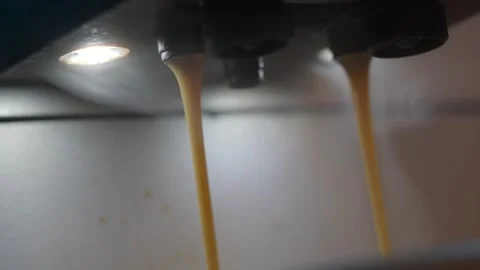 Coffee brewing process at a cafe during the morning rush Stock Footage 337127160