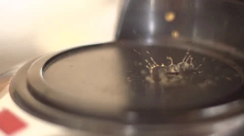 Coffee burn super slow motion Video stock 25446722