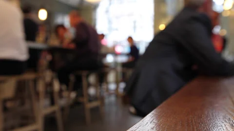 Coffee Cafe Bar Blurred Stock Footage 39806955