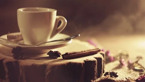Coffee in cafe Stock Footage 80354261