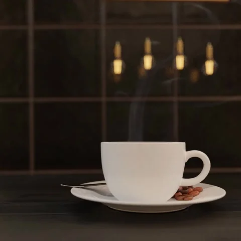Coffee in a Café Stock Footage 242040998