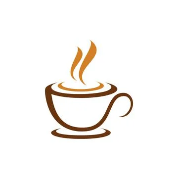 Coffee Cafe Logo Vector Design Template Stock Illustration