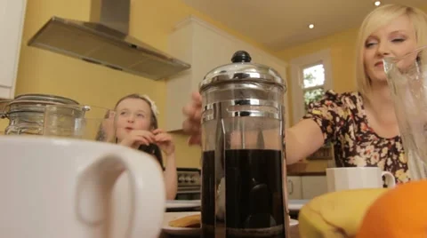 Coffee cafetiere Stock Footage 22636582