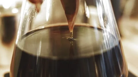 Coffee caffeine cup brewing close up droplet bar coffee break in illustration Video stock 336585287