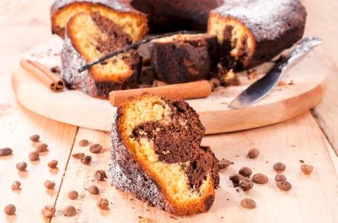 Coffee cake Stock Photos