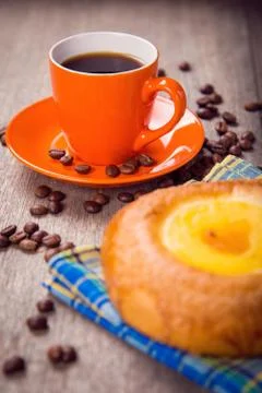 Coffee with cake Stock Photos