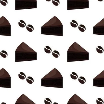 Coffee cake seamless pattern イラスト素材