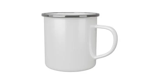 Coffee Camp Mug on isolated background. 3d render Stock Illustration