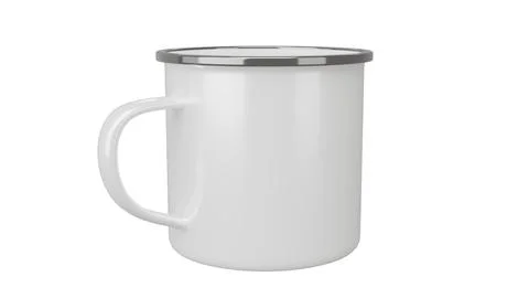 Coffee Camp Mug on isolated background. 3d render 库存插图