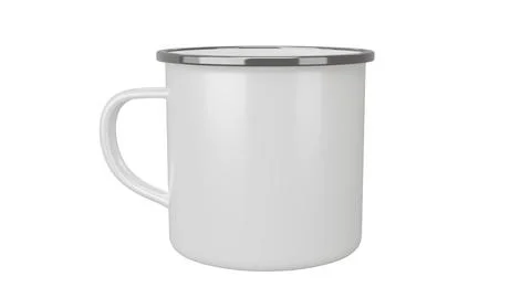 Coffee Camp Mug on isolated background. 3d render Stock Illustration