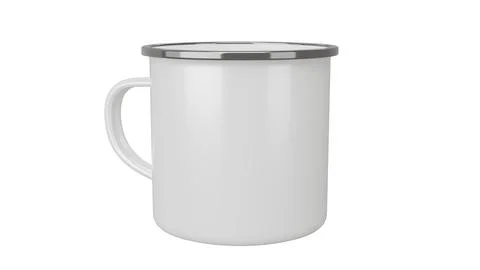 Coffee Camp Mug on isolated background. 3d render Stock Illustration