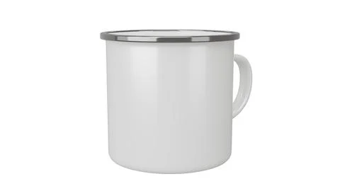 Coffee Camp Mug on isolated background. 3d render Иллюстрация