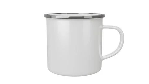 Coffee Camp Mug on isolated background. 3d render Stock Illustration