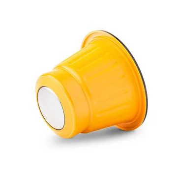 Coffee capsule isolated on white background Foto stock