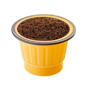 Coffee capsule isolated on white background Stock Photos