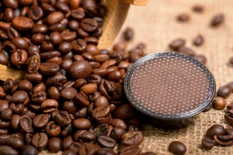 Coffee capsule Stock Photos