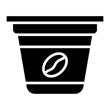 Coffee Capsule Vector Icon Design Illustration Illustrazione stock