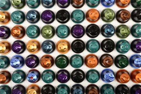 Coffee capsules background 写真素材