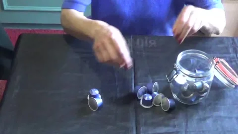 Coffee capsules for a coffee machine Video stock 308367923