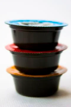 Coffee capsules Stock Photos