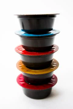 Coffee capsules Stock Photos